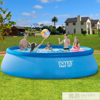 家庭戲水池 成人充氣水池加厚戶外蝶形遊泳水池兒童泳池