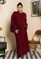 Lubna Plus Size Knit Camellia Dress