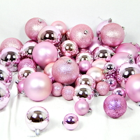 粉銀色少女網紅房間臥室中秋裝飾球商場櫥窗天花板吊飾圣誕樹掛球