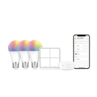 New BroadLink SKE27/26 smart home appliances,smart switch, RGBCW Bluetooth Bulb Starter Kit, work with Alexa and Google Home