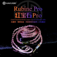 HAKUGEI Rubine Pro Cotton Mixed Litz 6N OCC Copper Upgrade Earphone Cable Diy Hifi Headset Wire
