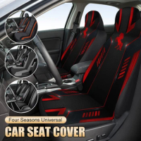 1/2Pcs Car Seat Cover Polyester Seat Cover Protection 2-Seater Front Seat Cushion For Car Truck Van SUV Interior Accessories