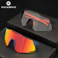 ROCKBROS Bicycle Sunglasses For Men Women TAC Photochromic Polarized Running Fishing Hiking Myopia Frame Cycling Sunglasses