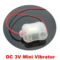 DC 3V Micro Electric Vibration Motor with White Case Cover Plastic Housing Vibrator for Massager Cushion Chair Toy