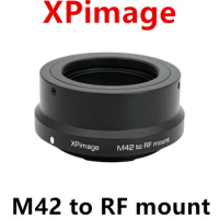 XPimage Adapter for Pantax M42 Lens to CANON EOS RF Full Frame Mirrorless Camera,ZEISS M42 to RF R5C R7 R5 R6 R10 RED KOOMDO