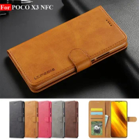 POCO X3 NFC Case Leather Vintage Phone Cover For Xiaomi POCO X3 Pro Flip Magnetic Wallet Case On Xiaomi POCO X3 NFC Funda