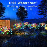 200 Lights Lampu Raya Outdoor Solar Fireworks Lights 10 Modes Waterproof Garden Lighting Lampu Kelip