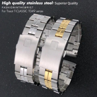 316L Solid Stainless Steel Watchband 19mm for Tissot T049 1853 T097407 T049410A Tissot PR100 Waterproof Metal Watch Strap