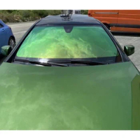 100cmX3m 70% Chameleon Film Window High Insulation Car Tint Foils Green to Yellow Color Change Protection Sticker