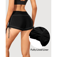 Black swimsuit shorts for women Tummy control Swimming shorts Bikini swimsuit