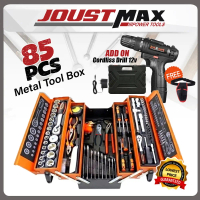 85PCS Heavy Duty Tools Full Set Metal Tool Set Spanner Box Ratchet Spanner Set Socket Spanner Set