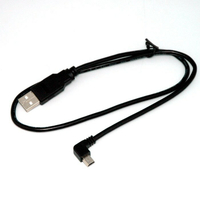 fujiei USB 2.0 A公-迷你5Pin 黑90度L型彎頭 (60CM-5M)