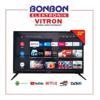 Vitron LED Smart TV 32 Inch LTV 3265 SMART / LTV3265 / LTV-3265 - Youtube, Netflix, Android 14 - USB