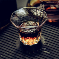 Japanese Small Capacity 60ml Heat-resistant Glass Tea Cup Kungfu Small Teacup Coffee Cup Whiskey Glasses Tasting Glass Wine Cup