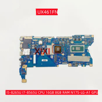 UX461FN Mainboard For ASUS UX461FN Laptop Motherboard With I5-8265U I7-8565U CPU 16GB 8GB RAM GPU 100% Fully Tested