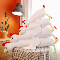2022 New Planking Little Cock Pillow Sleep Leg Clip Cute Cute Plush Toys on The Bed Super Soft