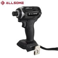 ALLSOME 21V Electric screwdriver 1/4 in. Hex Compact Impact Driver with 3-speed For 18V Makita Lithium Battery