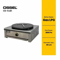 OSSEL Gas Crepes Maker Gas Crepes Baker Mesin Pembuat Crepes Gas 1 Tungku OS-RJB1 Gratis T-Spreader 