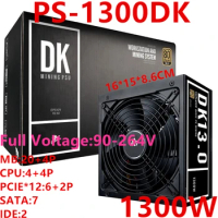 New Original PSU For 1Stplayer DK13.0 Non Module 8 Card 6 Card 1250 12*560 6*570 8*1066 12*8P 1300W Power Supply PS-1300DK