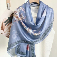 【巴黎精品】現貨+預購 真絲絲巾蠶絲領巾(古典中國風披肩女絲巾7款a1af30)