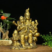 純銅濕婆神像擺件象鼻財神伽內什印度護法濕婆神泰式店鋪裝飾擺件