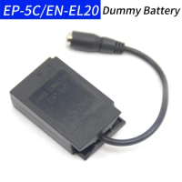 EP-5C DC Coupler EN EL20 Dummy Battery Fit for Nikon 1J1 1J2 1J3 1S1 1AW1 1V3 P1000 Digital Cameras