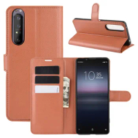 For Sony Xperia 1 II Case Cover Wallet Leather Case For Sony Xperia 1 II High Quality Flip Leather Phone Case Stand Cover