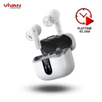 VIVAN Liberty T100E TWS Earphone Bluetooth 5.3 Ipx5 WHITE