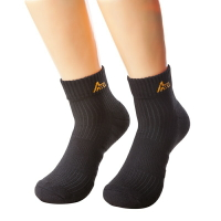 AILI艾莉艾草纖維抗菌襪 - 中筒運動毛巾襪(素色)  除臭襪 機能襪 抗菌襪