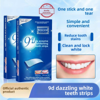 Bonsotang 9D Enzyme Teeth Whitening Strips Patented Invisible Self-Adhesive Strips Student Friendly