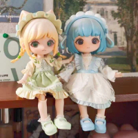 Liroro Blind Box Summer Island Series Teennar 1/12 Bjd Ob11 Anime Figure Model Doll Caja Ciega Surprise Guess Children Bag Gift