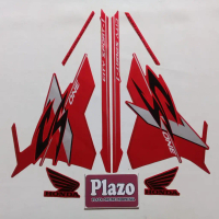 striping motor / sticker honda cs1 2009 merah