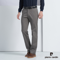 Pierre Cardin皮爾卡登 男款 彈性平口合身版休閒長褲-深卡其色(5225871-47)