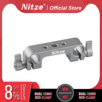 NITZE DUAL 15MM ROD CLAMP for Connecting 15mm Double Rod - N07