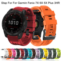 Silicone Watchband For Garmin Fenix 7 7X Pro Easy Fit Quick Strap For Fenix 3 3 HR Forerunner 935 Wristband Band 22 26mm Band