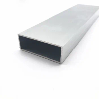 40mm*15mm*1mm square tube aluminum alloy hollow pipe rectangle straight duct vessel 100/200/300/400/500/550mm length
