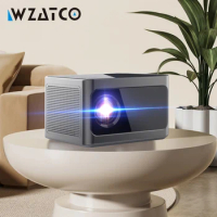 WZATCO A9 Auto Focus Android Smart 5G WiFi 2+32GB Full HD 1080P LCD LED Projector Video for Home theater Proyectors with RJ45