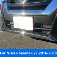 Exterior Accessories For Nissan Serena C27 2016 2017 2018 2019 Chrome Front Bumper Grille Racing Grill Molding Trim Car Styling