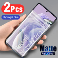 2Pcs Hydrogel Film For Xiaomi Redmi Note 12 Pro Plus Note12 Pro+ 5G Matte Screen Protector Not Glass Redmy Note12Pro 12ProPlus