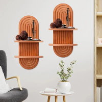 Kệ Treo Tường, Chất Liệu Gỗ, Đèn Nến Treo Tường Giá Treo, Thích Hợp Cho Tủ Sách, Bình Hoa Và Trưng B