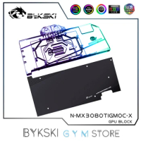Bykski GPU Water Block Use For MAXSUN RTX 3080 Ti icraft GM OC Cooling,Graphics Card Cooler Copper N-MX3080TIGMOC-X