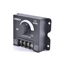 DC 12V 24V LED Dimmer Switch 30A 360W pengatur Voltan untuk Dimmer lampu LED