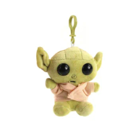 11cm Star Wars Alien Baby Yoda Plush Peluche Master Yoda Soft Stuffed Cute Animals Pendant Toy Doll with Hook Keychain Gift