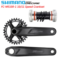 SHIMANO Deore M5100 Crankset for MTB Bike FC-M5100-1 170mm 175mm 30T 32T Chainring BB52 Bottom 10/11 Speed Crank Bicycle Parts