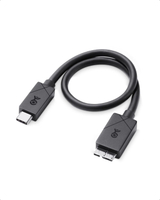 [3美國直購] Cable Matters 201506 USB-C 轉 USB Micro-B 移動硬碟 轉接線 適 Microsoft Surface 10Gbps 傳輸線