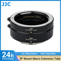 JJC RF Mount Auto Focus Macro Extension Tube Ring Set for Canon EOS R RP R3 R5 R6 R6 Mark II R7 R8 R10 R50 Camera &amp;RF Mount Lens