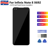 For Infinix NOTE 8 X692 LCD Display + Touch Screen Digitizer Assembly Replacement Infinix NOTE8 X692 Front Screen + Tools + Glue