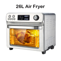 26L Air Fryer Convection Toaster Oven Combo, Rotisserie Oven, Electric Cooker, Proofer, Dehydrator, Broiler, Roaster, Warmer