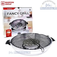 MERIAHSHOP Fancy Grill Maspion 33 CM Anti Lengket / Wajan Panggangan Aluminium 30 34 36 38 CM GSF SU