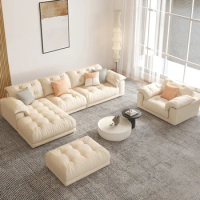 Cute Home Living Sofa Chair Modern Lazy Simple Loveseat Lounge Sofa Puffs Floor Divani Da Soggiorno Apartment Furniture